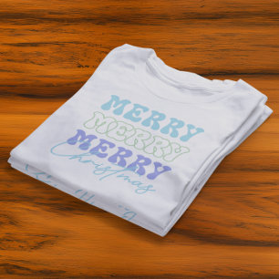 Merry Merry Frory Retro Typografie Tri-Blend Shirt