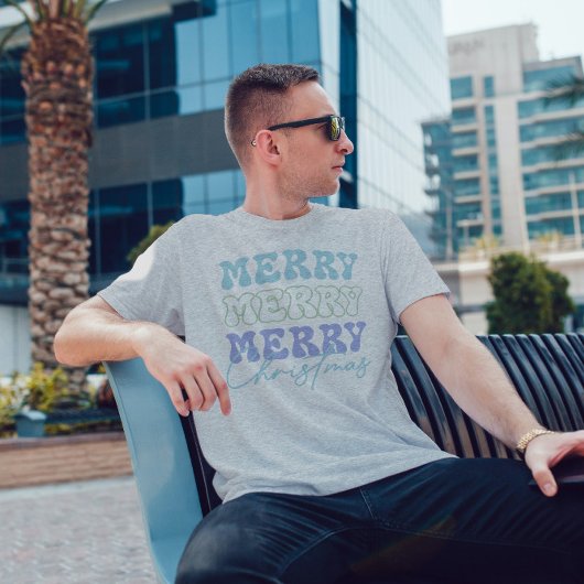 Merry Merry Frory Retro Typografie Tri-Blend Shirt