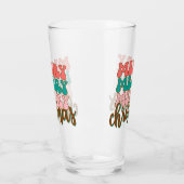 Merry Merry Frory Weihnachtstypografie Glas (Links)