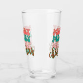 Merry Merry Frory Weihnachtstypografie Glas (Rechts)