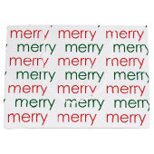 Merry Merry Große Geschenktüte (Vorderseite)