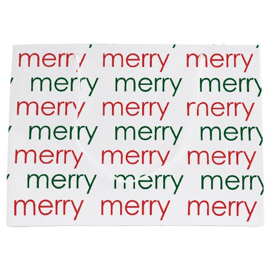 Merry Merry Große Geschenktüte (Vorderseite)