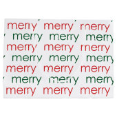 Merry Merry Große Geschenktüte (Rückseite)