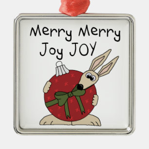 Merry Merry Joy Joy Holiday Keepake Ornament Aus Metall