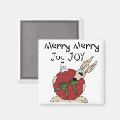 Merry Merry Joy Joy Tshirts und Geschenke Magnet (Vorderseite/Rückseite)
