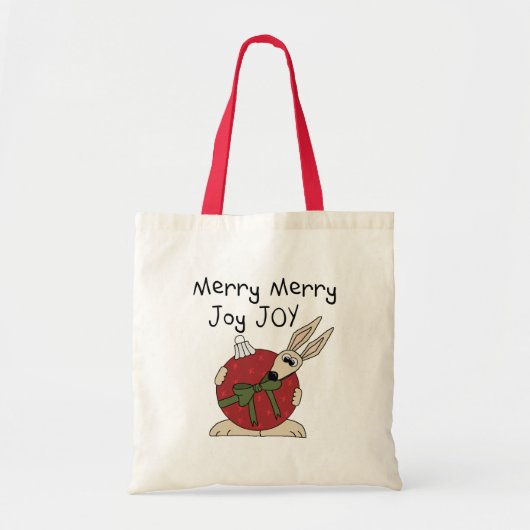 Merry Merry Joy Joy Tshirts und Geschenke Tragetasche (Vorne)