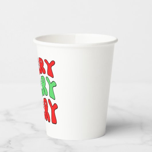 Merry Merry Merry Pappbecher (Links)