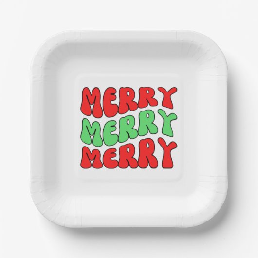 Merry Merry Merry Pappteller (Vorderseite)