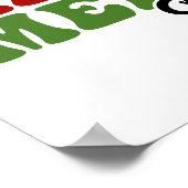 Merry Merry Merry Season - Retro Holiday Art Poster (Ecke)