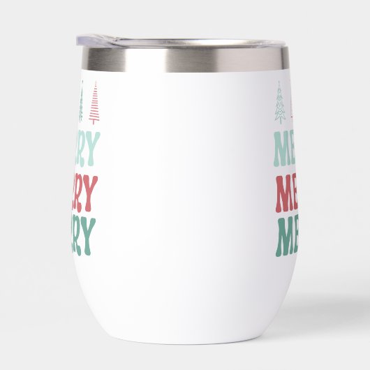 Merry Merry Merry with Pastel Boho Christmas Trees (Rechts)