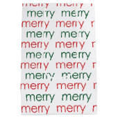 Merry Merry Mittlere Geschenktüte (Rückseite)