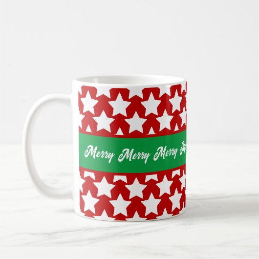 Merry, Merry Red Stars Kaffeetasse (Links)