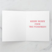 MERRY MERRY SNOW SCENE KARTE (Innenseite)