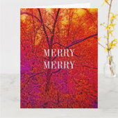 MERRY MERRY SNOW SCENE KARTE (Gelbe Blume)