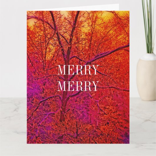 MERRY MERRY SNOW SCENE KARTE (Vorderseite)