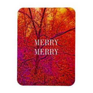MERRY MERRY SNOW SCENE MAGNET