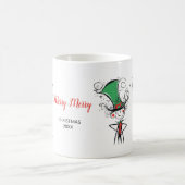 "Merry Merry" Weihnachts-Elf Top Hat Kaffeetasse (Mittel)