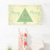 "Merry Merry" Weihnachtsbaum & Schneeflocken Banner (Insitu)