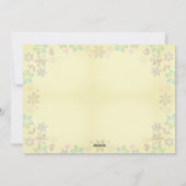 "Merry Merry" Weihnachtsbaum & Schneeflocken Feiertagskarte (Rückseite)