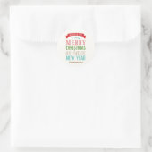 Merry Message Holiday Sticker oder Umschlag Aufkle (Tasche)