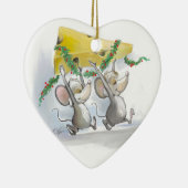 Merry Mice Mic & Mac Heart Ornament (Rechts)