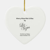 Merry Mice Mic & Mac Heart Ornament (Hinten)