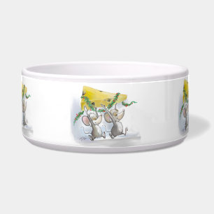 Merry Mice Mic & Mac Holiday Pet Bowl Napf