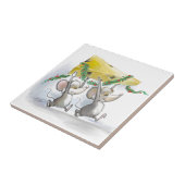 Merry Mice Mic & Mac Holiday Tile Fliese (Seite)