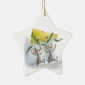 Merry Mice Mic & Mac Star Ornament (Rechts)