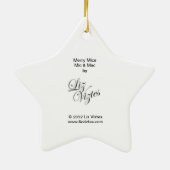 Merry Mice Mic & Mac Star Ornament (Hinten)