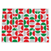 Merry Mid Century Holiday Tiles Große Geschenktüte (Vorderseite)