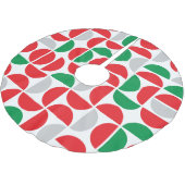 Merry Mid Century Holiday Tiles Polyester Weihnachtsbaumdecke (Schrägansicht)