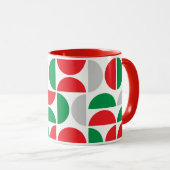 Merry Mid Century Holiday Tiles Tasse (VorderseiteRechts)