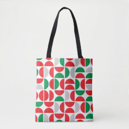 Merry Mid Century Holiday Tiles Tote Bag Tasche