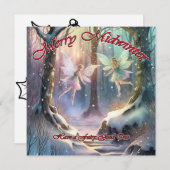 Merry Midwinter, haben eine Märchengute Feiertagskarte (Vorne/Hinten)