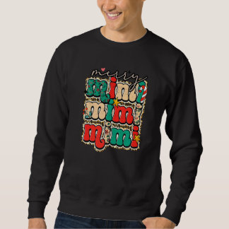 Merry Mimi Leopard Family Christmas Pajamas Holida Sweatshirt