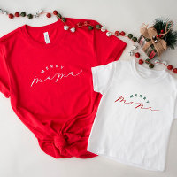 Merry Mini Niedlich Script Kleinkind Weihnachts-Sh