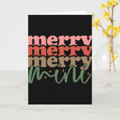 Merry Mini Retro Groovy Christmas Holidays Toddler Karte (Gelbe Blume)