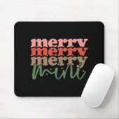 Merry Mini Retro Groovy Christmas Holidays Toddler Mousepad (Mit Mouse)