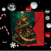 Merry Mischief – Christmas Dragons in the Tree Karte