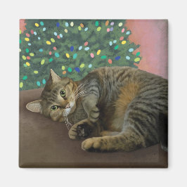 Merry Mischief - Christmas Kitty Magnet
