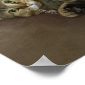 Merry Mischief - Christmas Kitty Poster (Ecke)