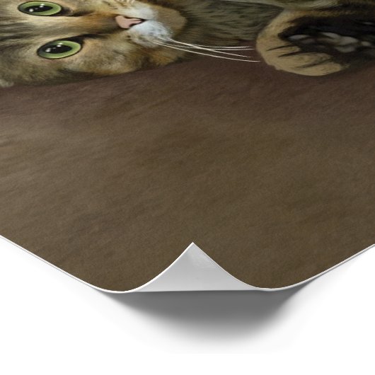 Merry Mischief - Christmas Kitty Poster (Ecke)