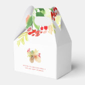 Merry Mistletoe | Anpassbare Wasserfarbe Geschenkschachtel (Rückseite)