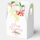 Merry Mistletoe | Anpassbare Wasserfarbe Geschenkschachtel (Geöffnet)