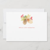 Merry Mistletoe | Aquarell Mitteilungskarte (Rückseite)