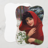 Merry Mistletoe Maiden Einladung (Vorne/Hinten)