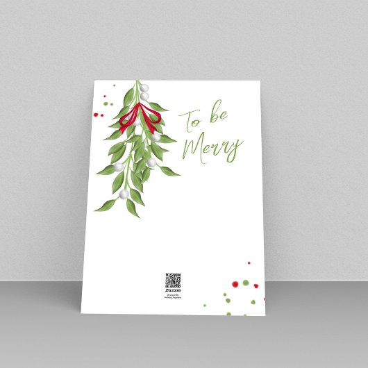 Merry Mistletoe Niedlich Weihnachten Ein Foto