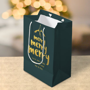 Merry Mistletoe Weihnachtsbaum Geschenktasche Mittlere Geschenktüte