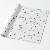 Merry Mistletoe Weihnachtswrapping Paper Geschenkpapier (Ungerollt)